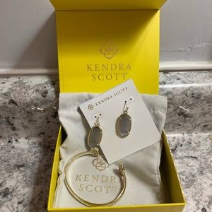 Kendra Scott Elton cuff and Dani earring set
